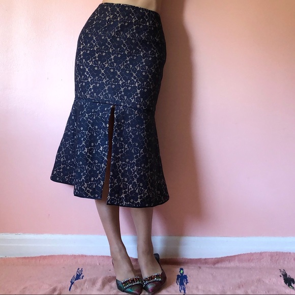 KEEPSAKE the Label Dresses & Skirts - Keepsake Midnight Lace Midi Mermaid Skirt